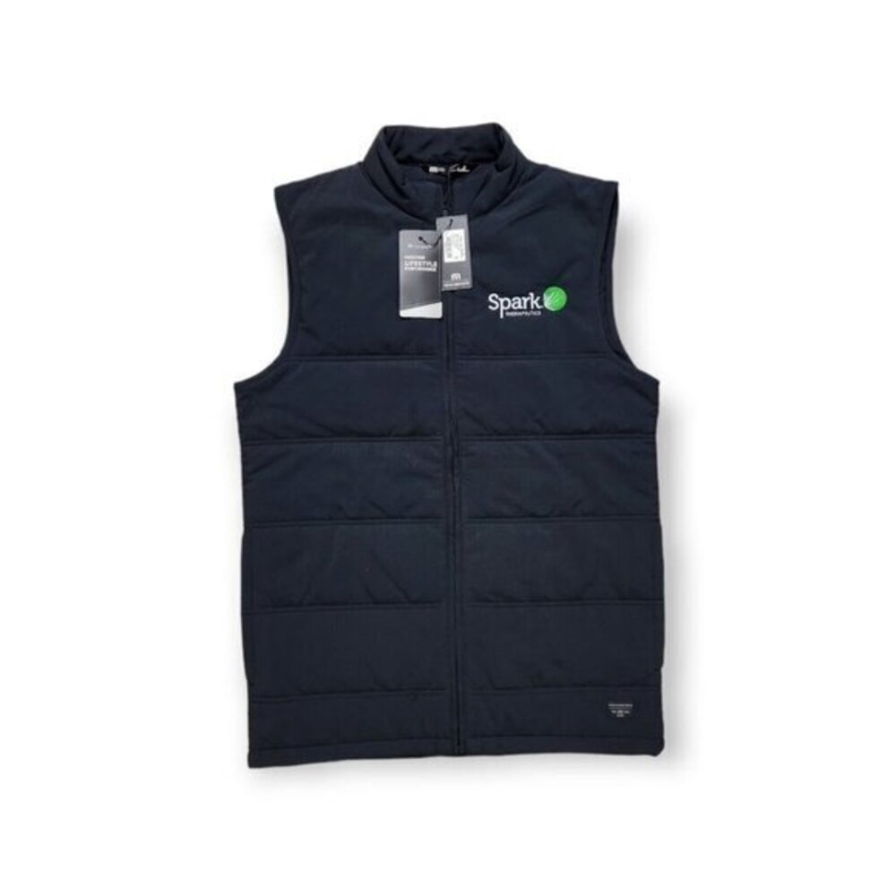 New Travis Mathew Cold Bay Vest Black Mens Small